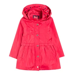 PŁASZCZYK WIOSENNY DZIEWCZĘCY CZERWONY ROZMIAR 104 COOL CLUB