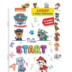 PSI PATROL NA START! LITERY Z PSIM PATROLEM. KSIĄŻECZKA Z NAKLEJKAMI