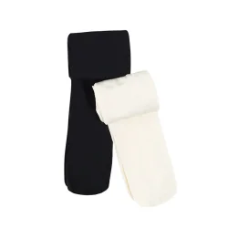 RAJSTOPY CIENKIE DZIEWCZĘCE BIAŁE + CZARNE 2 SZT 152-158 CM COOL CLUB