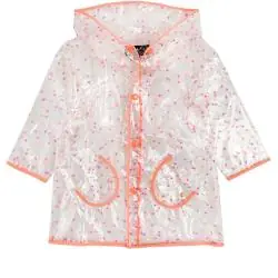 PŁASZCZ PRZECIWDESZCZOWY DZIEWCZĘCY 128 CM COOL CLUB