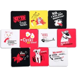 PODKŁADKI POD KUBEK 10 SZT. KILLERZY