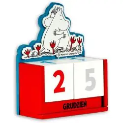 KALENDARZ KLOCKOWY DREWNIANY MUMINKI