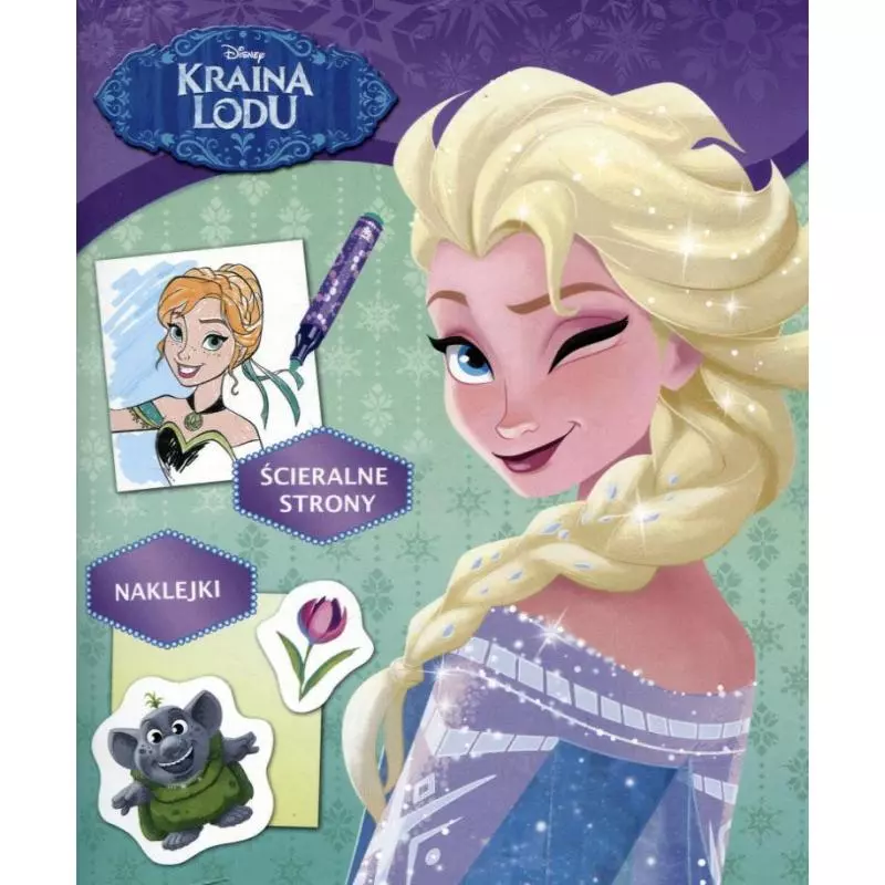 DISNEY KRAINA LODU. ŚCIERALNE STRONY NAKLEJKI - Ameet