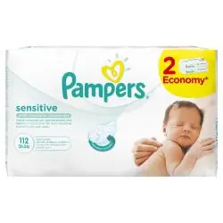 CHUSTECZKI NAWILŻANE 2X56 SZT.PAMPERS SENSITIVE 112 SZT.