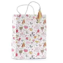 TORBA PREZENTOWA PTAKI ROZMIAR L