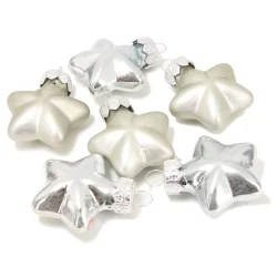 BOMBKI CHOINKOWE PLASTIKOWE GWIAZDKI 12 SZT.