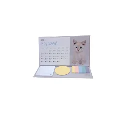 KALENDARZ BIURKOWY Z KARTECZKAMI 2025