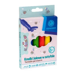 KREDKI ŻELOWE W SZTYFCIE 6 KOLORÓW 3+