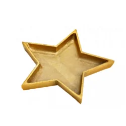 TACA PLASTIKOWA DEKORACYJNA GWIAZDA ZŁOTA