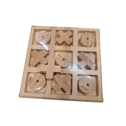 DREWNIANA GRA KÓŁKO KRZYŻYK GRA LOGICZNA 3+