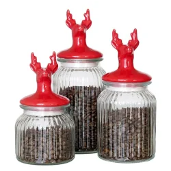 SŁOIK Z POKRYWKĄ RENIFER 500ML