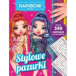 RAINBOW HIGH. STYLOWE PAZURKI. KOLOROWANKA Z NAKLEJKAMI NA PAZNOKCIE