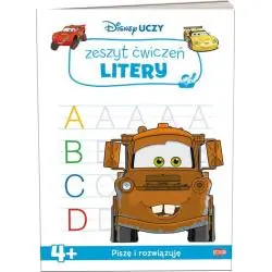 DISNEY UCZY. LITERY. PISZĘ I ROZWIĄZUJĘ. ZESZYT ĆWICZEŃ 4+