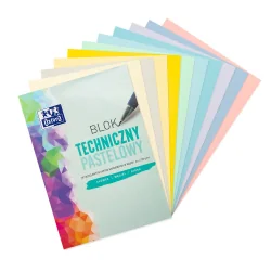 BLOK TECHNICZNY A4 PASTELOWY OXFORD