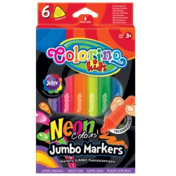 MARKERY FLUORESCENCYJNE 6 KOLORÓW COLORINO KIDS