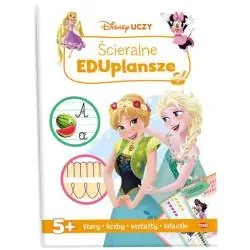 DISNEY UCZY. LITERY, LICZBY, KSZTAŁTY, SZLACZKI. ŚCIERALNE EDUPLANSZE 5+