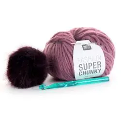 CZAPKA Z POMPONEM ZESTAW DO SZYDEŁKOWANIA