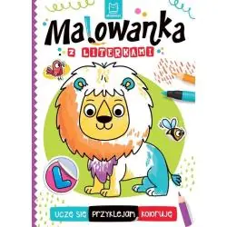 MALOWANKA Z LITERKAMI. UCZĘ SIĘ, PRZYKLEJAM, KOLORUJĘ
