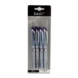 DŁUGOPIS ŻELOWY NIEBIESKI 4 SZTUKI