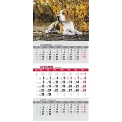 KALENDARZ TRÓJDZIELNY SZCZENIAK 2025