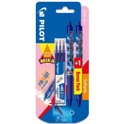 PIÓRO KULKOWE PILOT FIXION CLICKER ZESTAW 2 DŁUGOPISY + 3 WKŁADY - Pilot