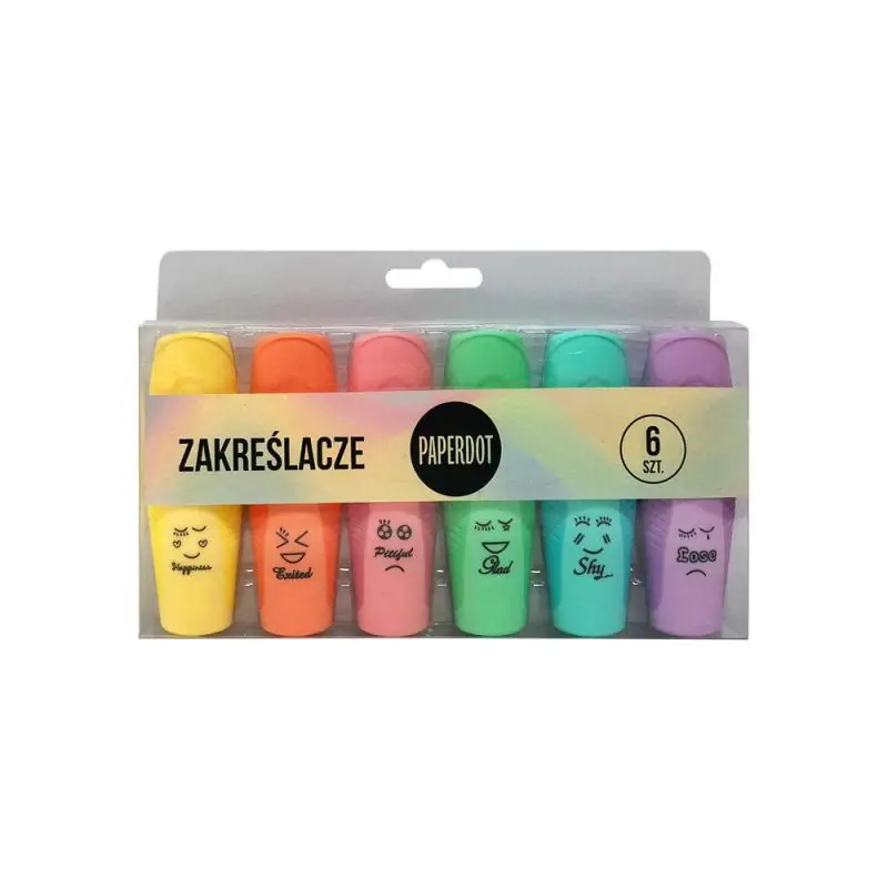 ZAKREŚLACZE 6 KOLORÓW FANCY - Panon