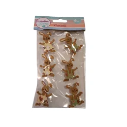 FILCOWE KRÓLIKI KLAMERKI 6 SZTUK