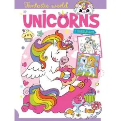 UNICORNS. KOLOROWANKA Z NAKLEJKAMI