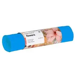 KREPINA FLORYSTYCZNA TURKUSOWA 25 X 250 CM