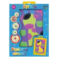 ŻYRAFA PIASKOWY OBRAZEK ZESTAW KREATYWNY 3+