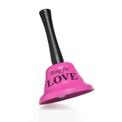 DZWONEK METALOWY RING FOR LOVE RÓŻOWY