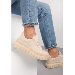 BEŻOWE SNEAKERSY DAMSKIE ROZMIAR 40