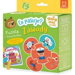 ZAWODY. CO PASUJE? PUZZLE + KSIĄŻECZKA 3+