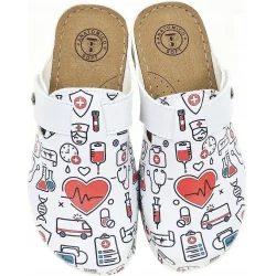 KLAPKI MEDYCZNE ZAKRYTE NA RZEPĘ DAMSKIE ROZMIAR 36