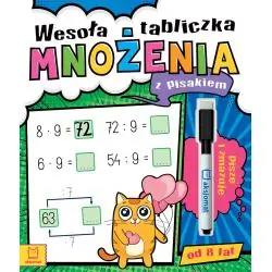 WESOŁA TABLICZKA MNOŻENIA Z PISAKIEM. PISZĘ I ZMAZUJĘ 8+