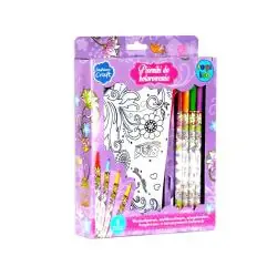 PIÓRNIKI DO KOLOROWANIA Z MARKERAMI ZESTAW KREATYWNY