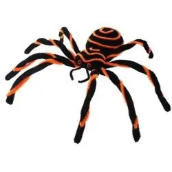 OZDOBA PAJĄK CZARNO-POMARAŃCZOWY