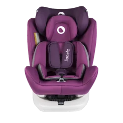 FOTELIK SAMOCHODOWY 0-36 KG ISOFIX 360 STOPNI FIOLETOWY LIONELO BASTIAAN