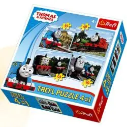 TOMEK I PRZYJACIELE PUZZLE 4W1 207 ELEMENTÓW TREFL 4+