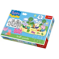 PRZYGODY ŚWINKI PEPPY PUZZLE MAXI 30 ELEMENTÓW TREFL 3+
