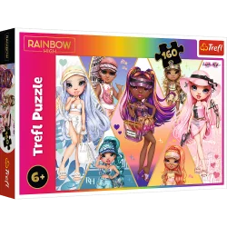 WESOŁE PRZYJACIÓŁKI RAINBOW HIGH PUZZLE 160 ELEMENTÓW TREFL 6+