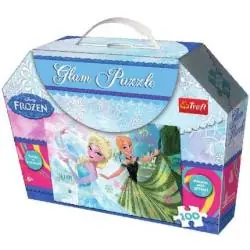 DISNEY KRAINA LODU PUZZLE Z BROKATEM 100 ELEMENTÓW TREFL 6+