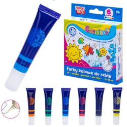 FARBY DO NAKLEJEK ŻELOWYCH CREATIVO 6 KOLORÓW