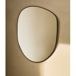 DUŻE LUSTRO ŚCIENNE ASYMETRYCZNE 110 X 80 CM ZARA