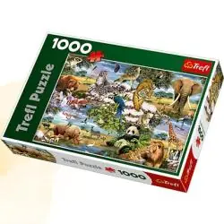 ZWIERZĘTA ŚWIATA PUZZLE 1000 ELEMENTÓW TREFL 10+