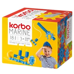KLOCKI KONSTRUKCYJNE KORBO MARINE 18 ELEMENTÓW 3+