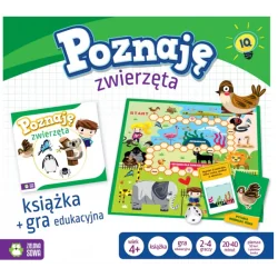 POZNAJĘ ZWIERZĘTA GRA EDUKACYJNA + KSIĄŻKA 4+