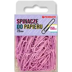 SPINACZE DO PAPIERU FIOŁKOWE PENMATE 28 MM 150 SZTUK