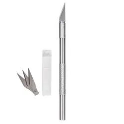 NOŻYK PRECYZYJNY Z TRZEMA WYMIENNYMI OSTRZAMI