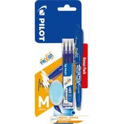 PIÓRO KULKOWE FRIXION BALL + 3 WKŁADY + 1 GUMKA PILOT